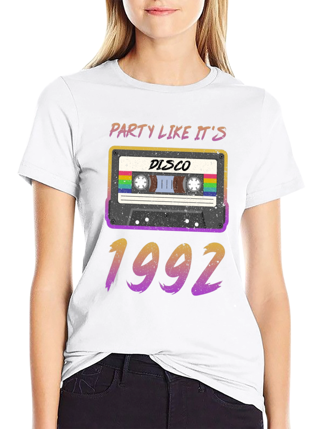 Party Like Its 1992 Disco Cassette Tape T-Shirt