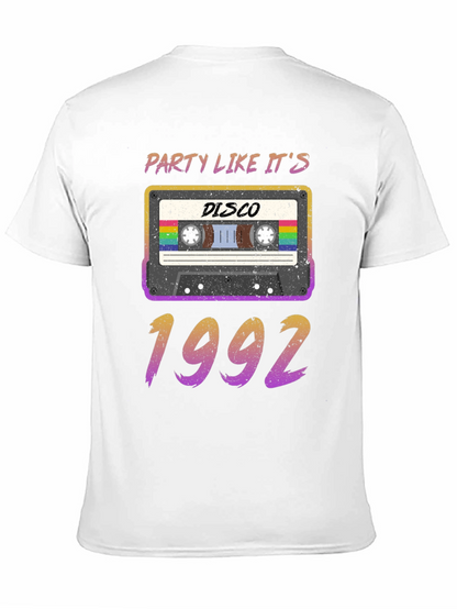 Party Like Its 1992 Disco Cassette Tape T-Shirt