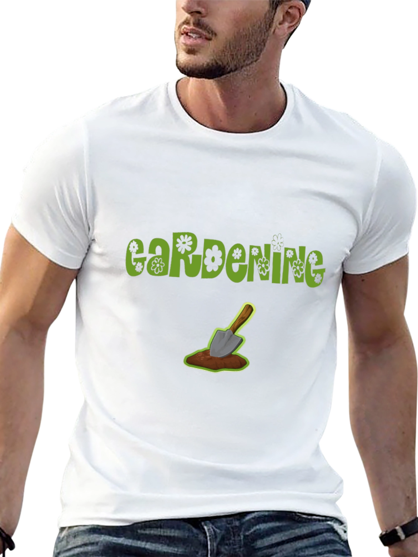 Gardening T-Shirt: Fun Floral Design