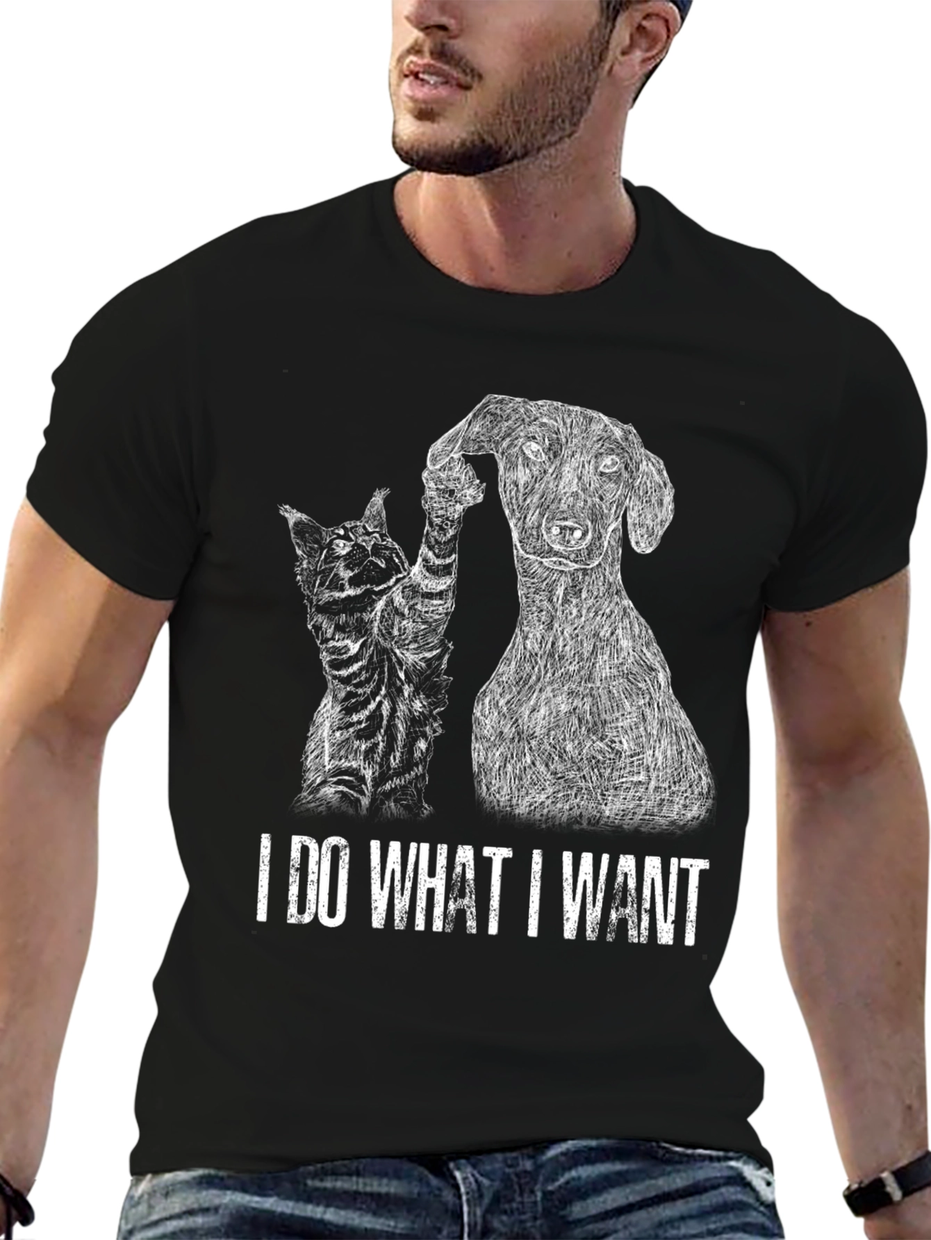 I Do What I Want Cat & Dog T-Shirt