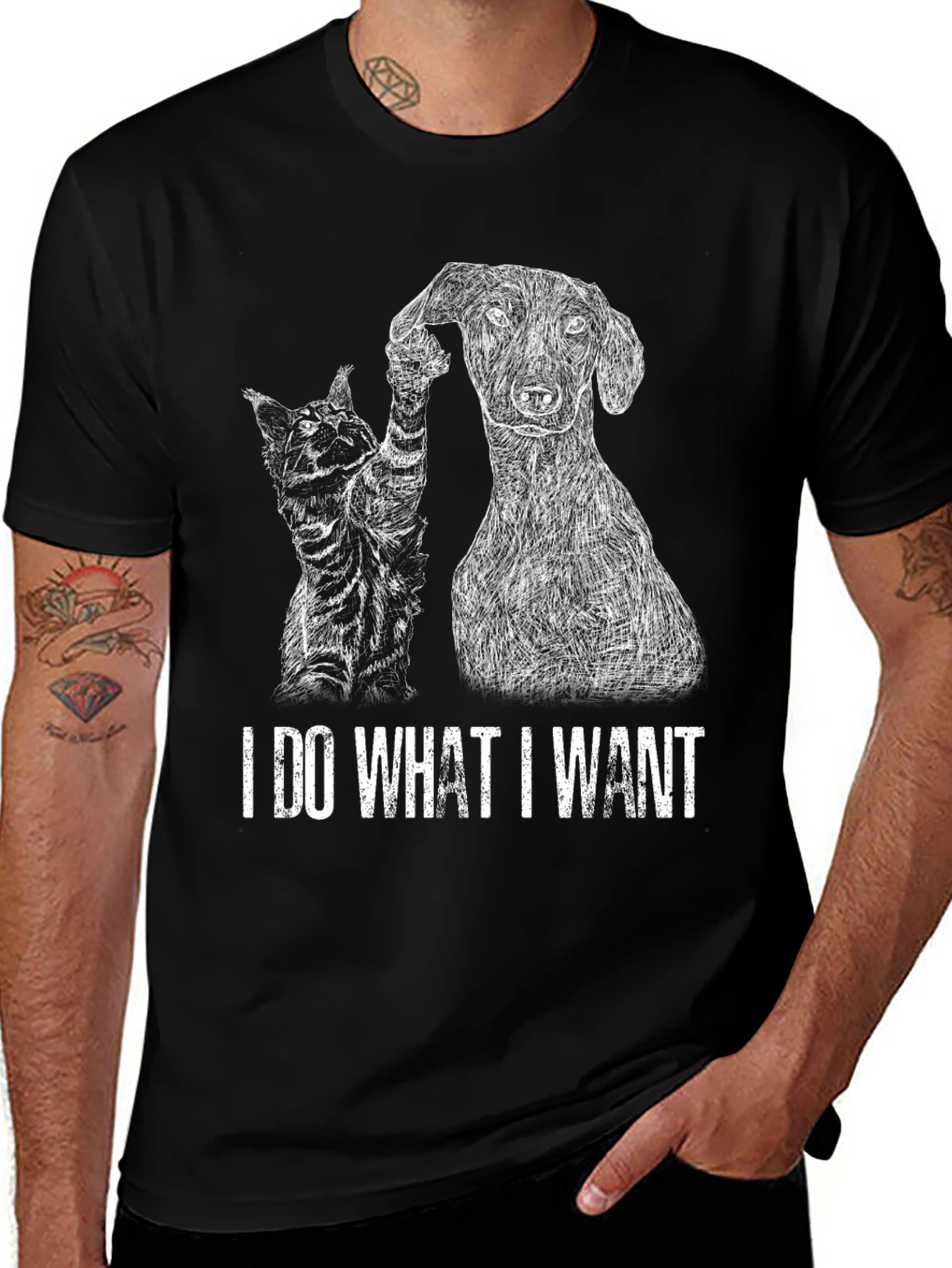 I Do What I Want Cat & Dog T-Shirt