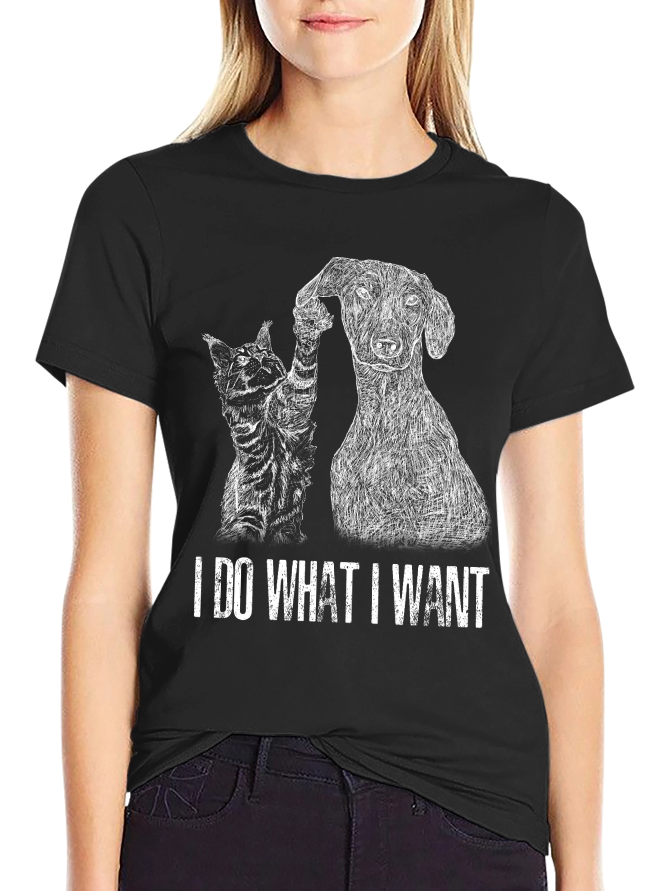 I Do What I Want Cat & Dog T-Shirt