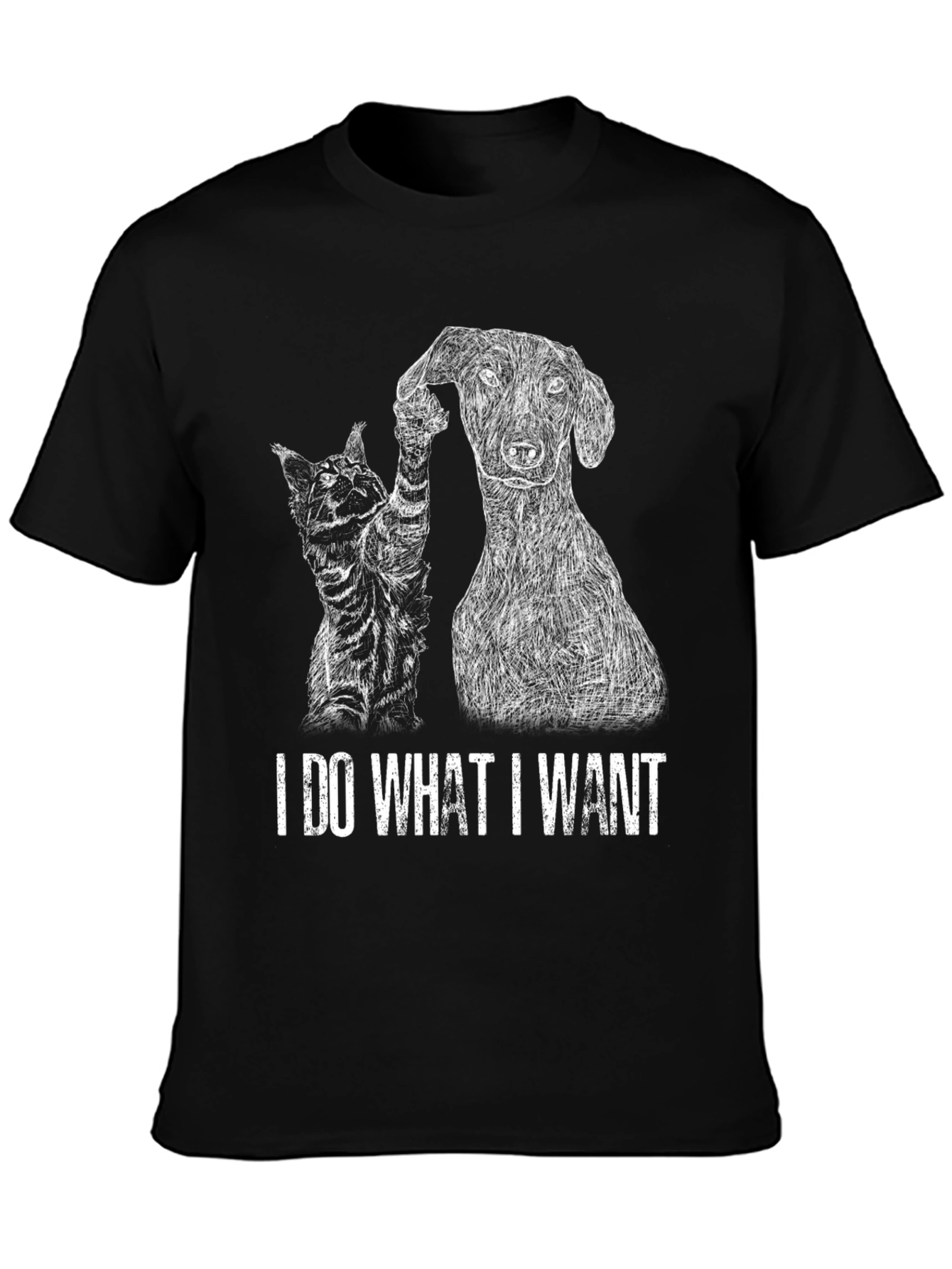 I Do What I Want Cat & Dog T-Shirt