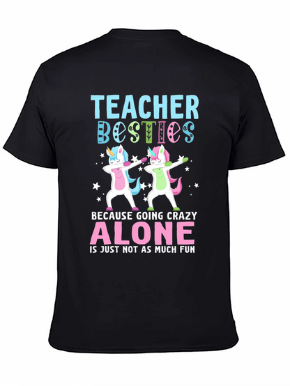 Teacher Besties Unicorn Dab T-Shirt