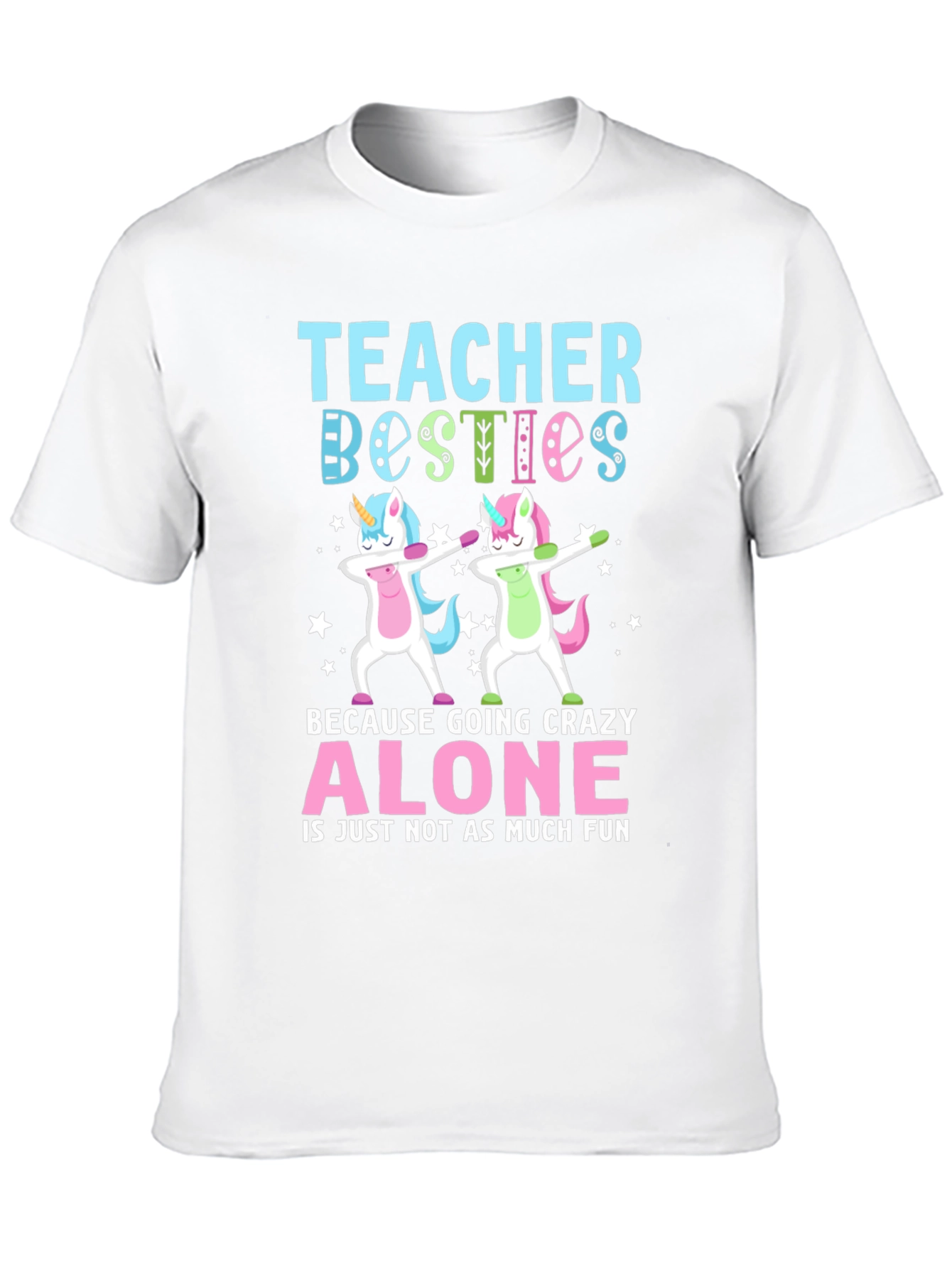 Teacher Besties Unicorn Dab T-Shirt