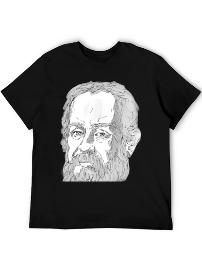 Sketch Portrait Black T-Shirt