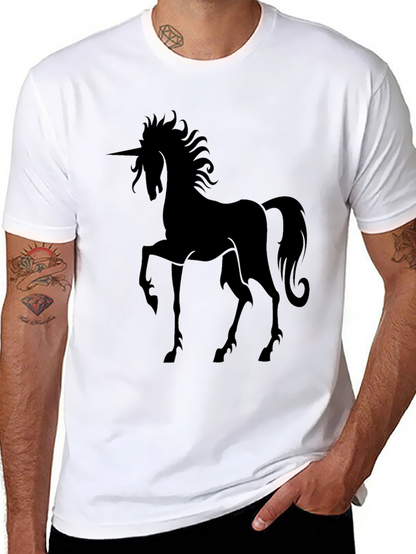 Unicorn Silhouette Black T-Shirt