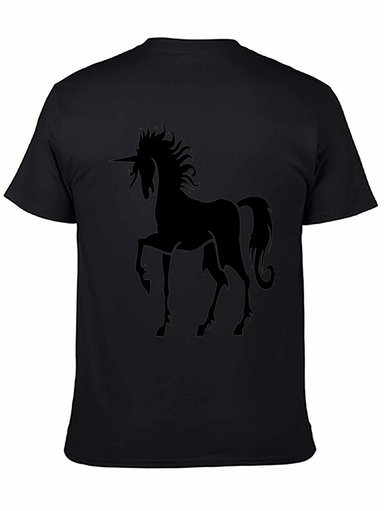 Unicorn Silhouette Black T-Shirt