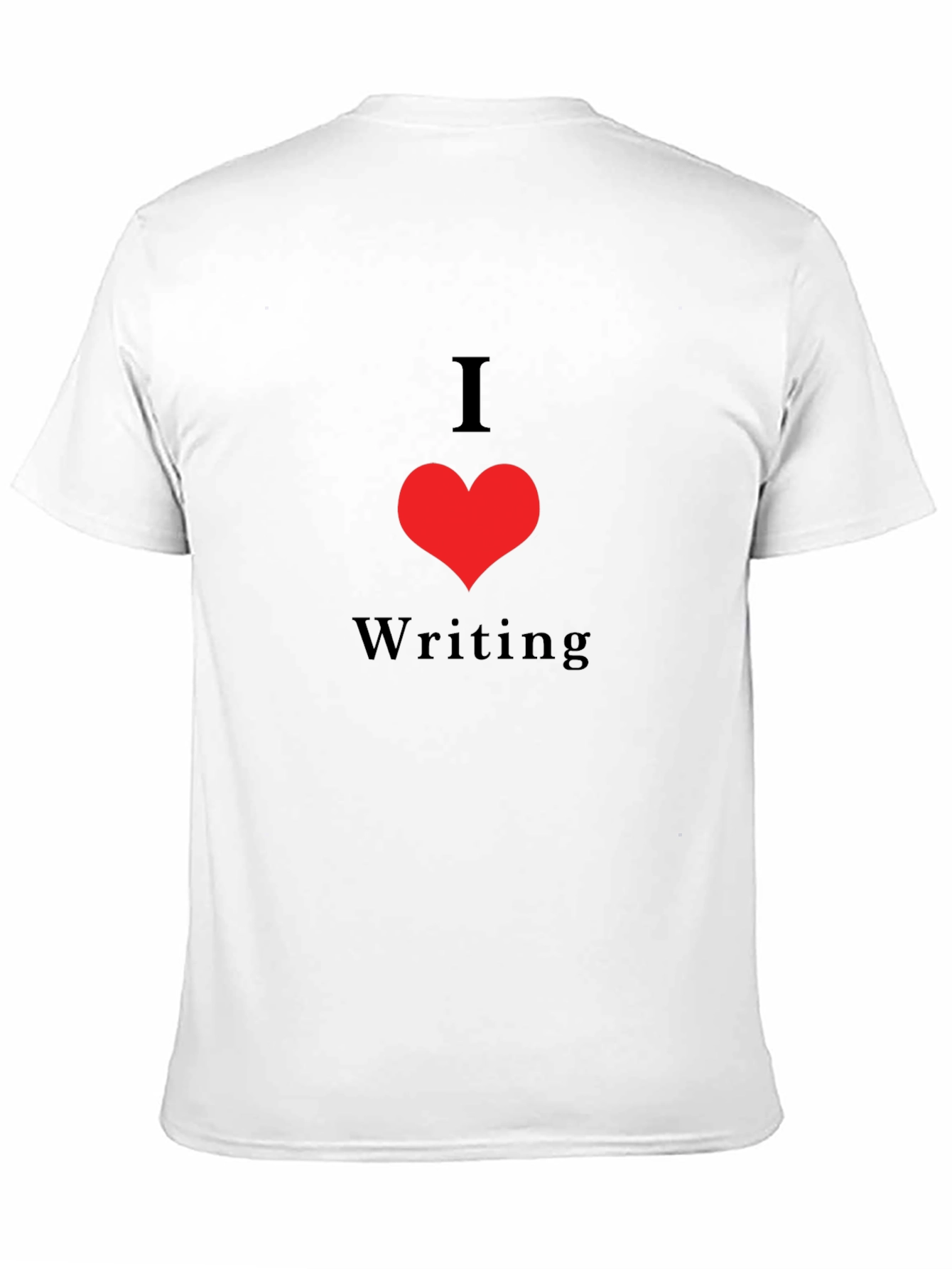 I Love Writing Graphic T-Shirt - Black