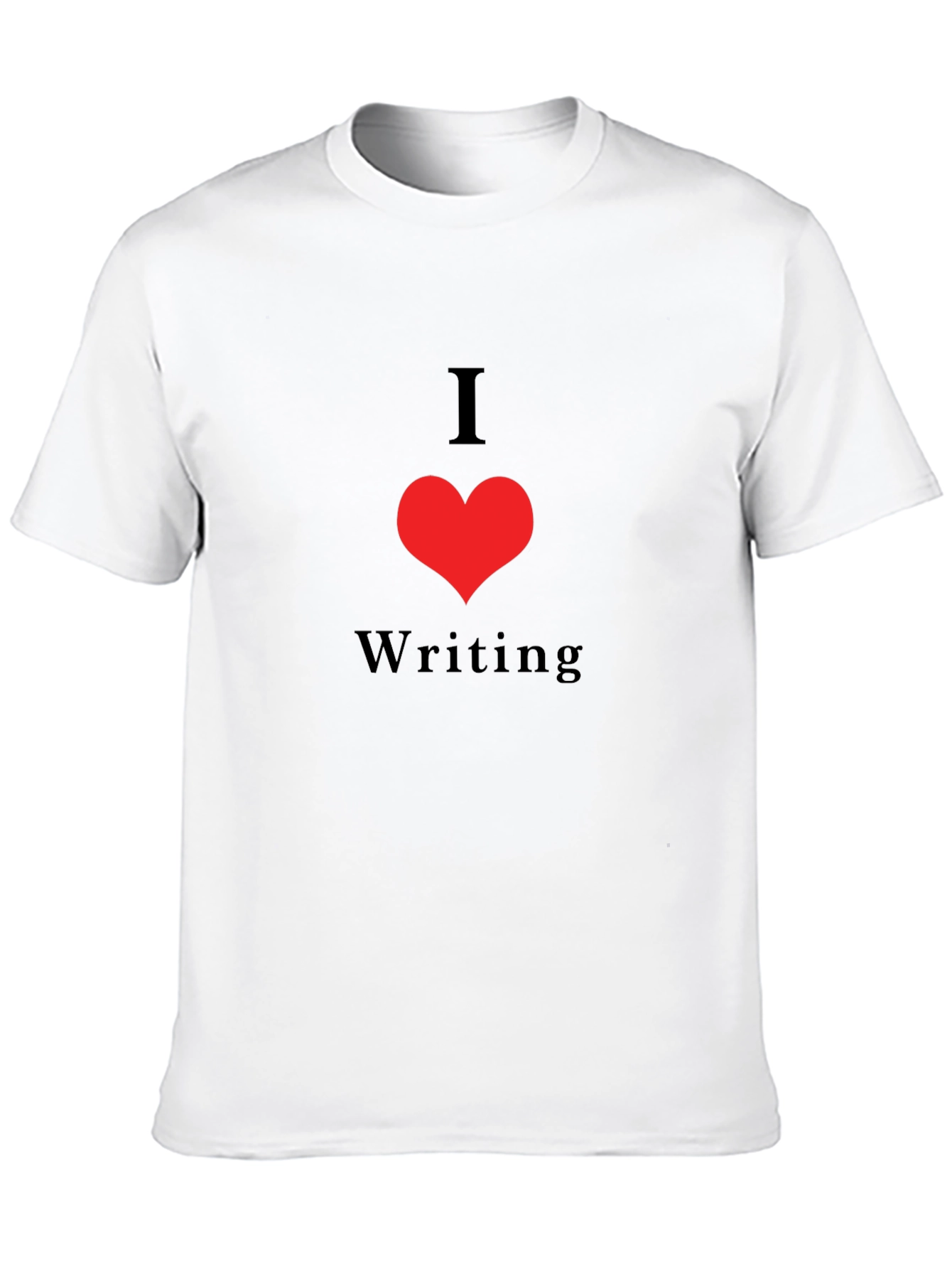 I Love Writing Graphic T-Shirt - Black