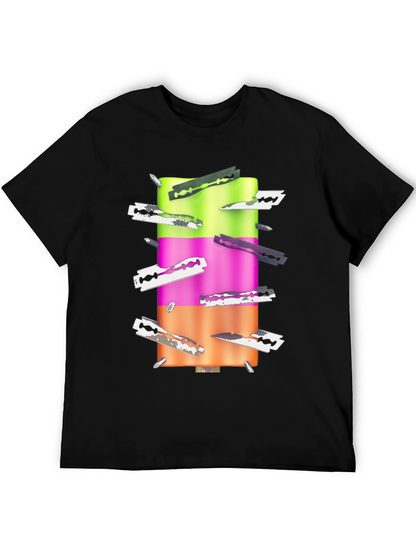 Edgy Ice Pop Tee - Razor Blade Design
