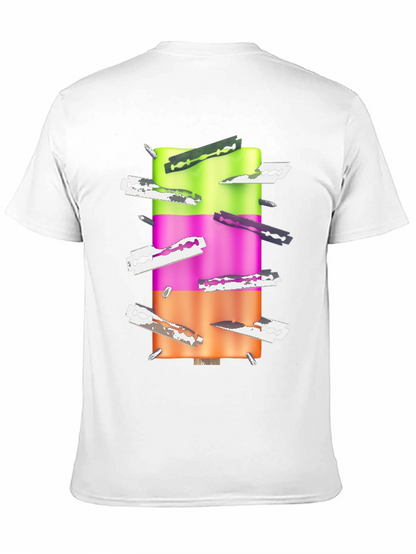Edgy Ice Pop Tee - Razor Blade Design