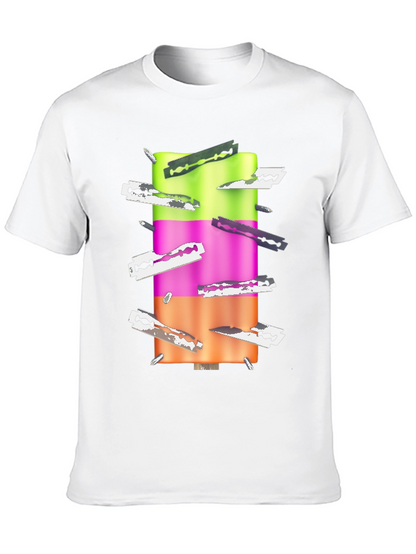 Edgy Ice Pop Tee - Razor Blade Design