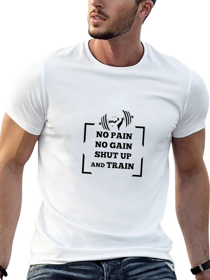 Motivational Workout Shirt - No Pain No Gain
