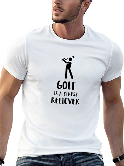 Golf Stress Reliever Black Tee