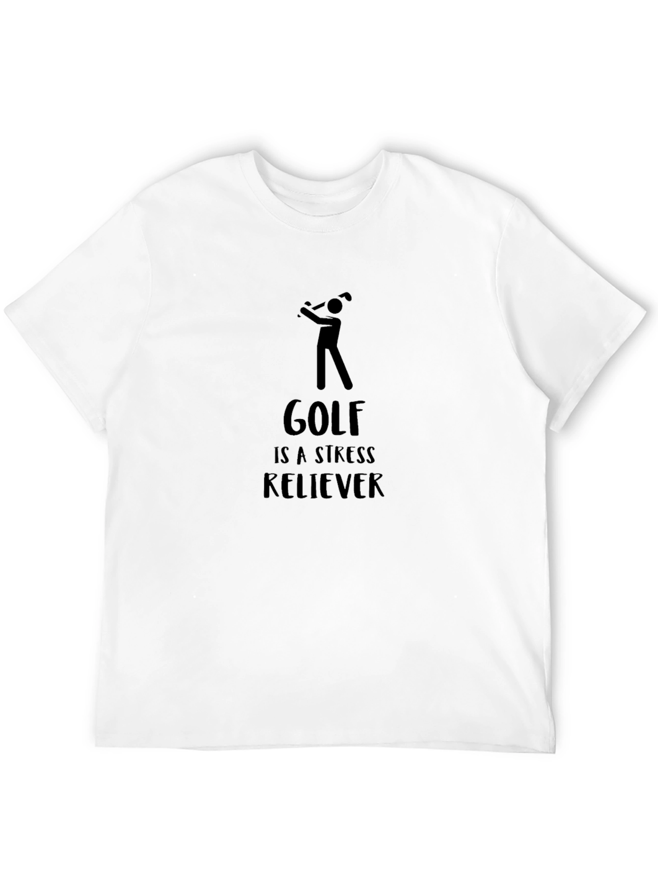 Golf Stress Reliever Black Tee