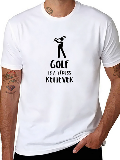 Golf Stress Reliever Black Tee
