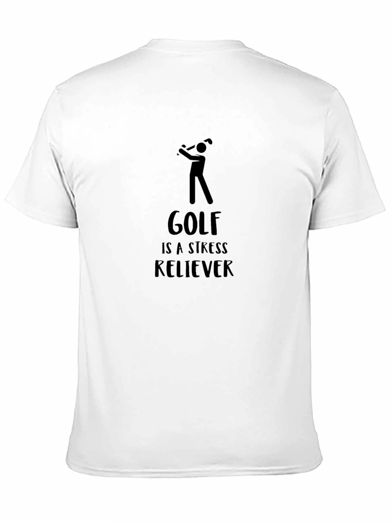 Golf Stress Reliever Black Tee