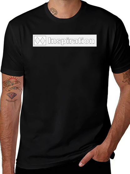 Inspiration Graphic Tee - Soft Black Cotton T-Shirt