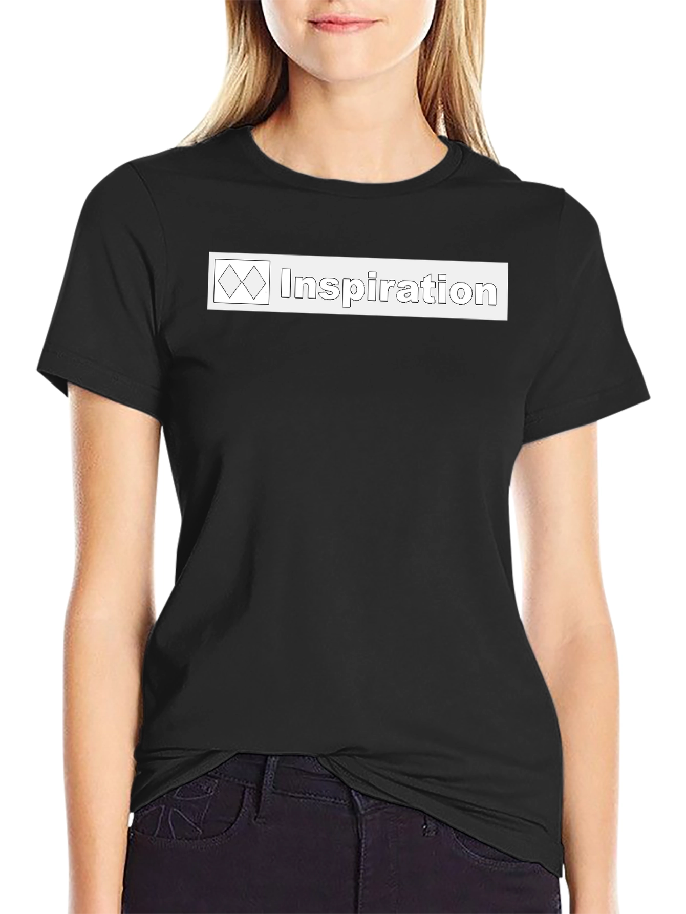 Inspiration Graphic Tee - Soft Black Cotton T-Shirt