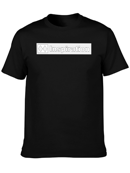 Inspiration Graphic Tee - Soft Black Cotton T-Shirt