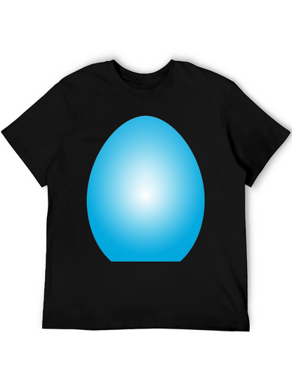 Blue Egg Graphic T-Shirt - Casual Style