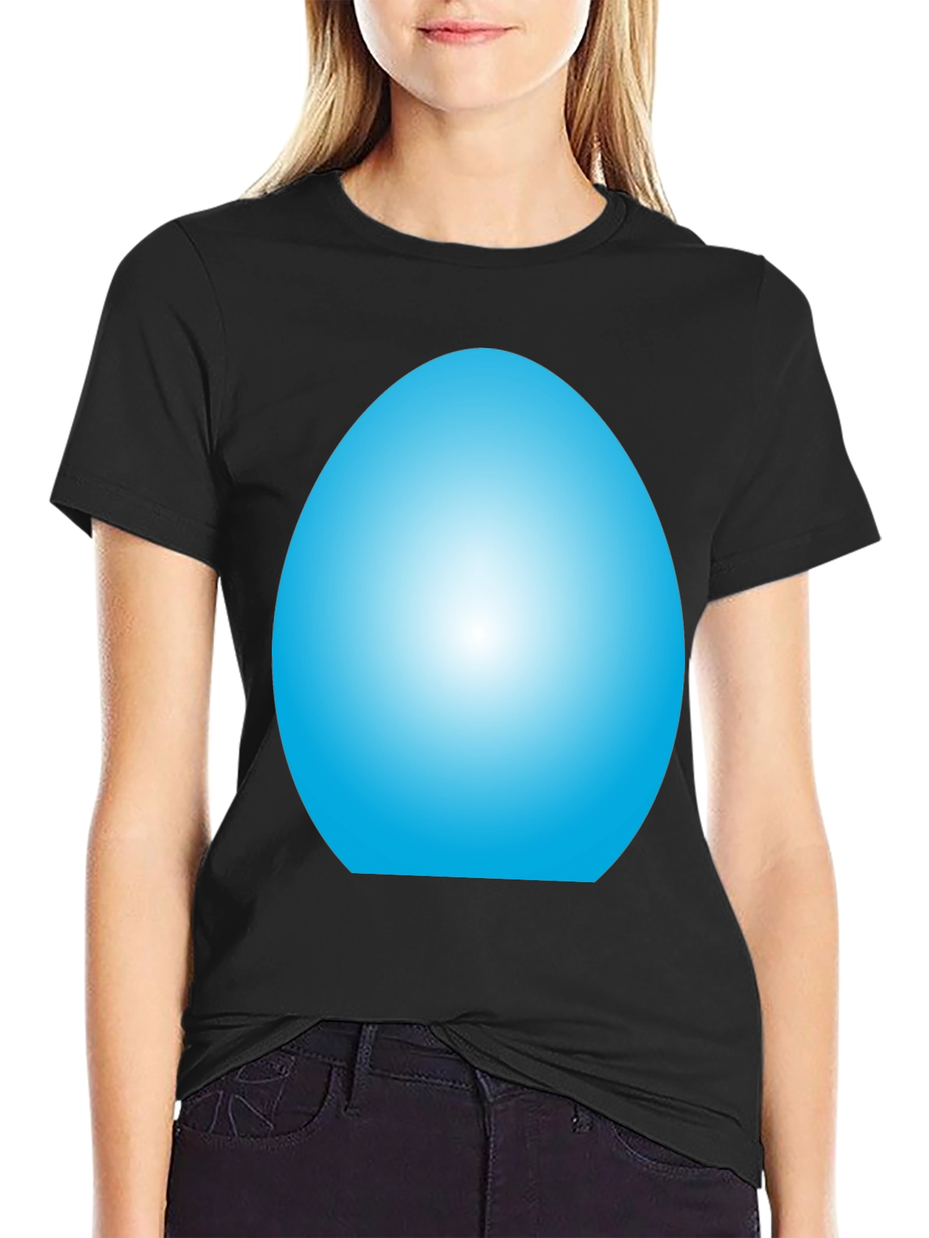 Blue Egg Graphic T-Shirt - Casual Style