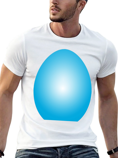 Blue Egg Graphic T-Shirt - Casual Style