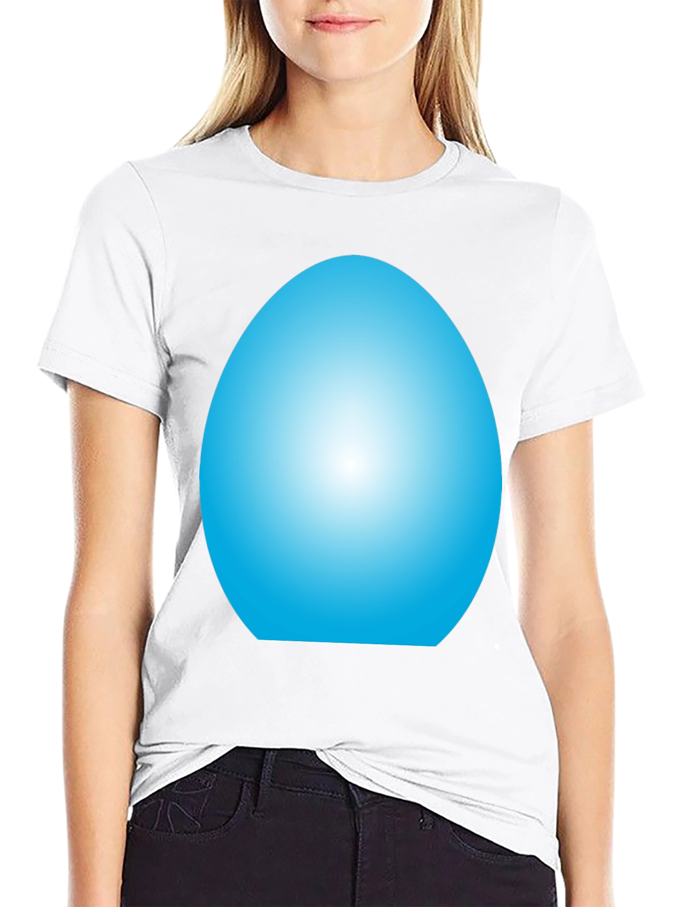 Blue Egg Graphic T-Shirt - Casual Style