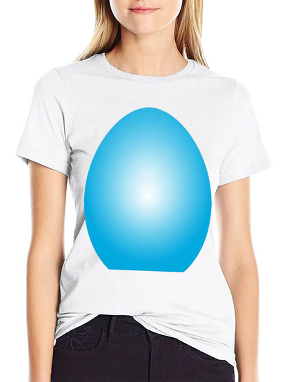 Blue Egg Graphic T-Shirt - Casual Style