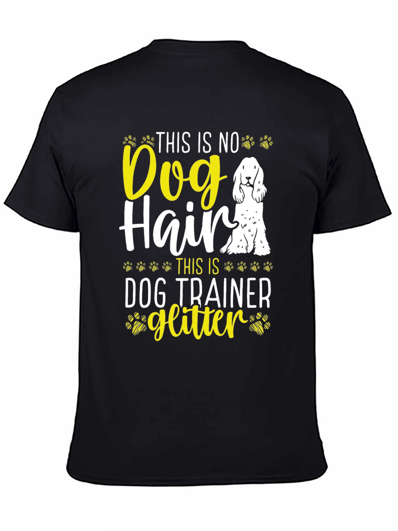 Dog Trainer Glitter T-Shirt Funny Dog Lover Tee