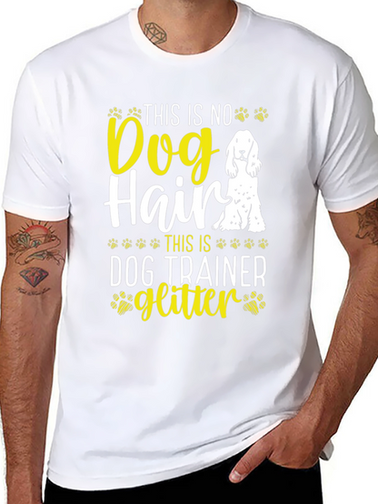Dog Trainer Glitter T-Shirt Funny Dog Lover Tee