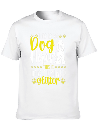 Dog Trainer Glitter T-Shirt Funny Dog Lover Tee