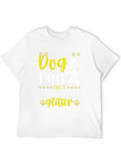 Dog Trainer Glitter T-Shirt Funny Dog Lover Tee