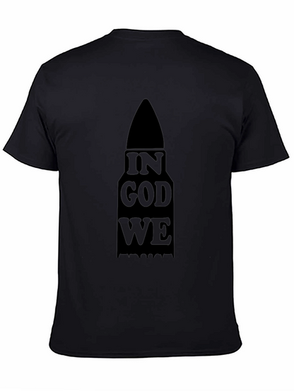 In God We Trust Bullet Graphic Tee - Black