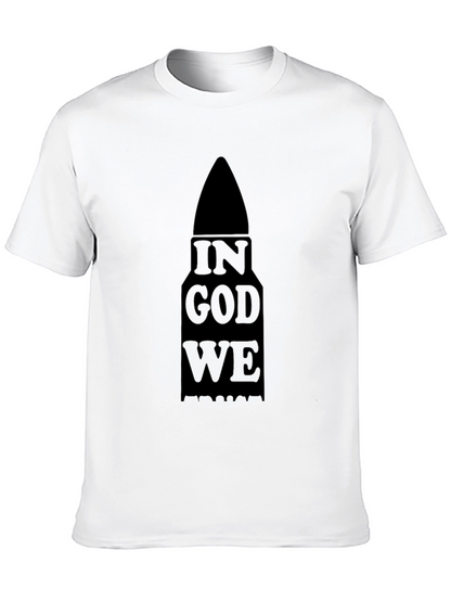 In God We Trust Bullet Graphic Tee - Black
