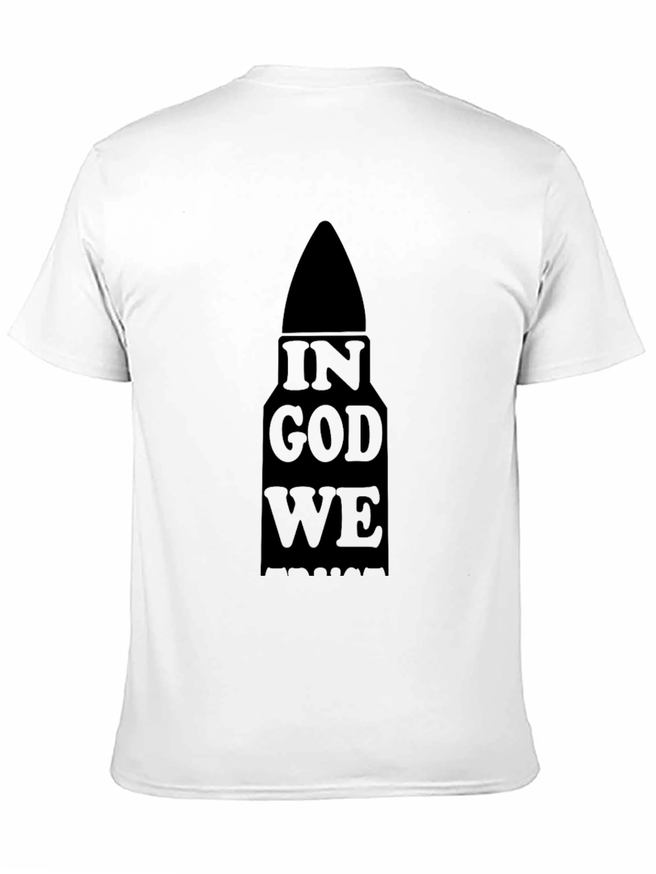 In God We Trust Bullet Graphic Tee - Black