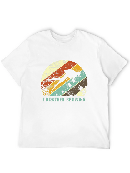 Id Rather Be Diving T-Shirt - Scuba Diver Tee