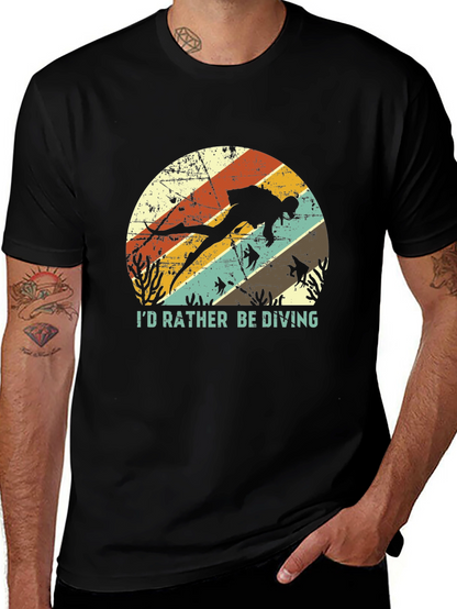 Id Rather Be Diving T-Shirt - Scuba Diver Tee