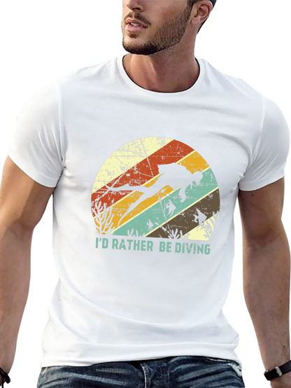 Id Rather Be Diving T-Shirt - Scuba Diver Tee