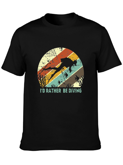 Id Rather Be Diving T-Shirt - Scuba Diver Tee