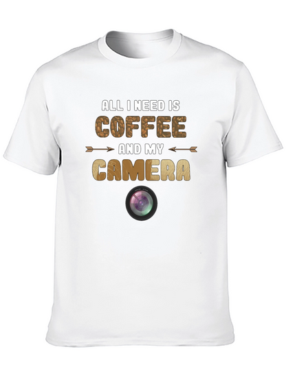 Coffee and Camera Graphic T-Shirt