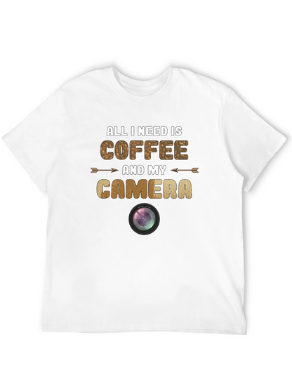 Coffee and Camera Graphic T-Shirt