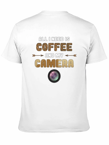 Coffee and Camera Graphic T-Shirt