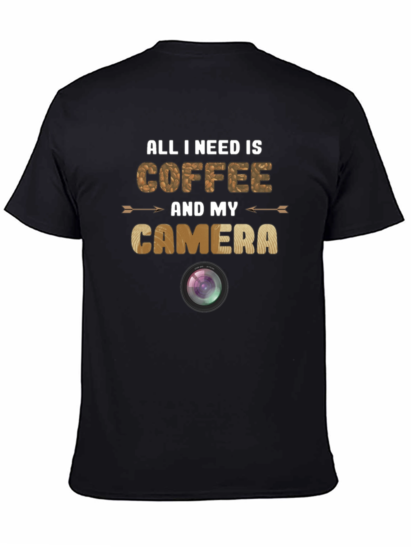 Coffee and Camera Graphic T-Shirt