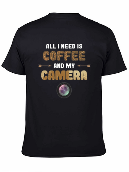 Coffee and Camera Graphic T-Shirt