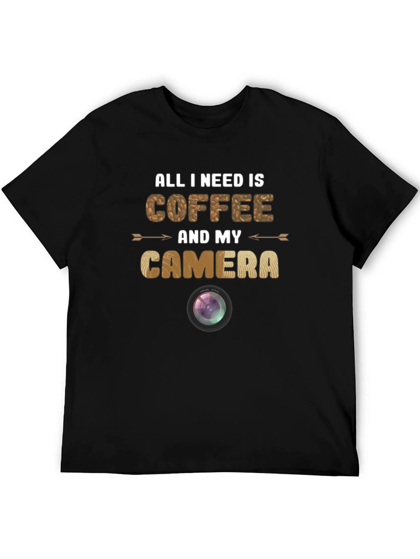 Coffee and Camera Graphic T-Shirt