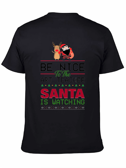 Be Nice to the Art Teacher Christmas Graphic Tee