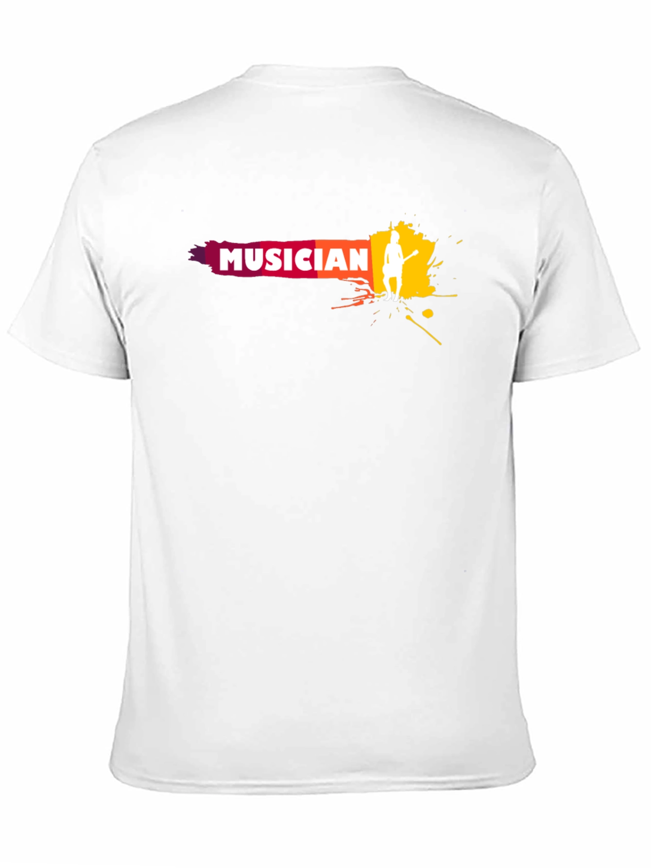 Musician Graphic Print Crew Neck T-Shirt