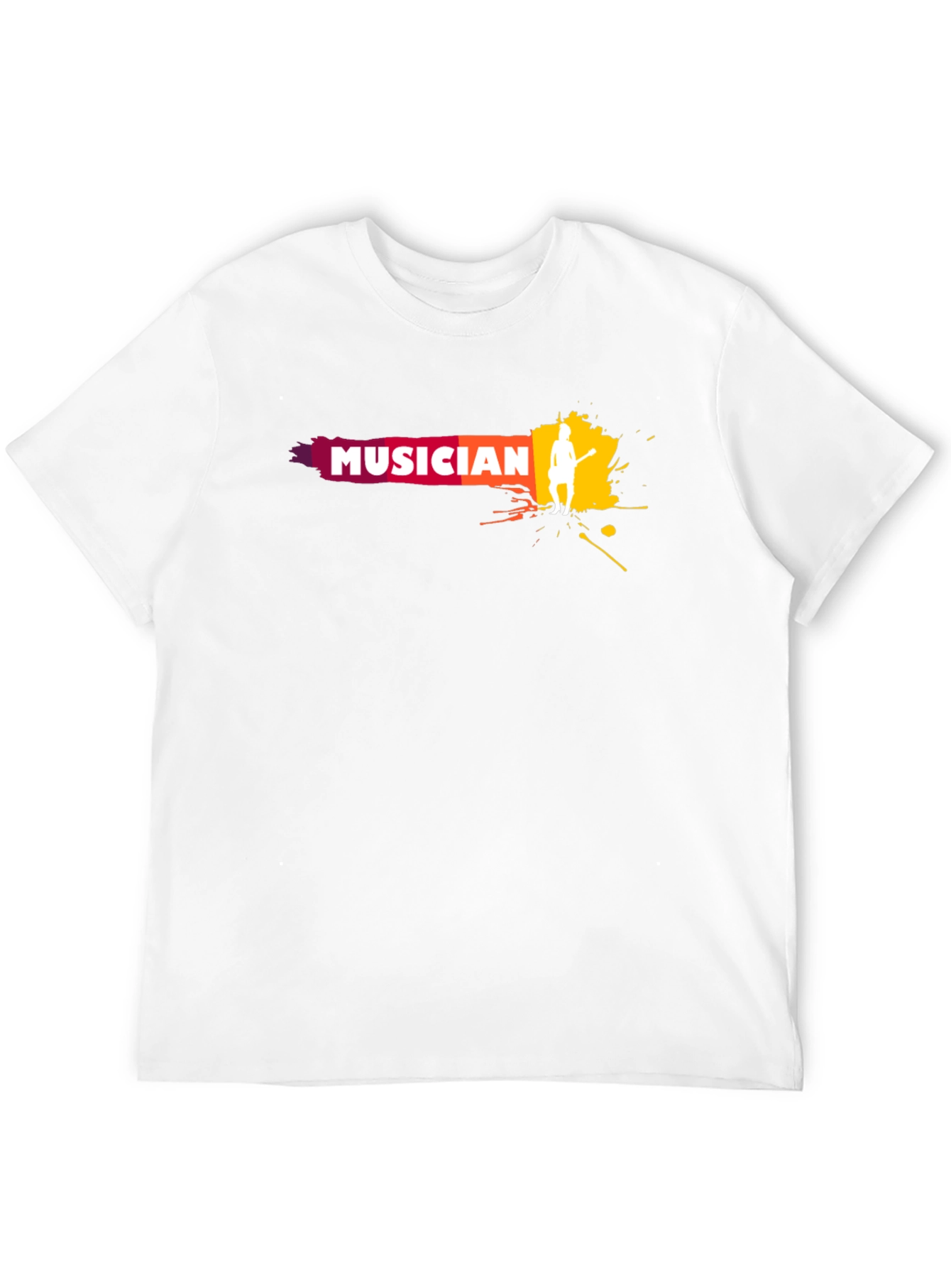 Musician Graphic Print Crew Neck T-Shirt
